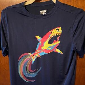 Boys Lands’ End Short Sleeve Rash Guard